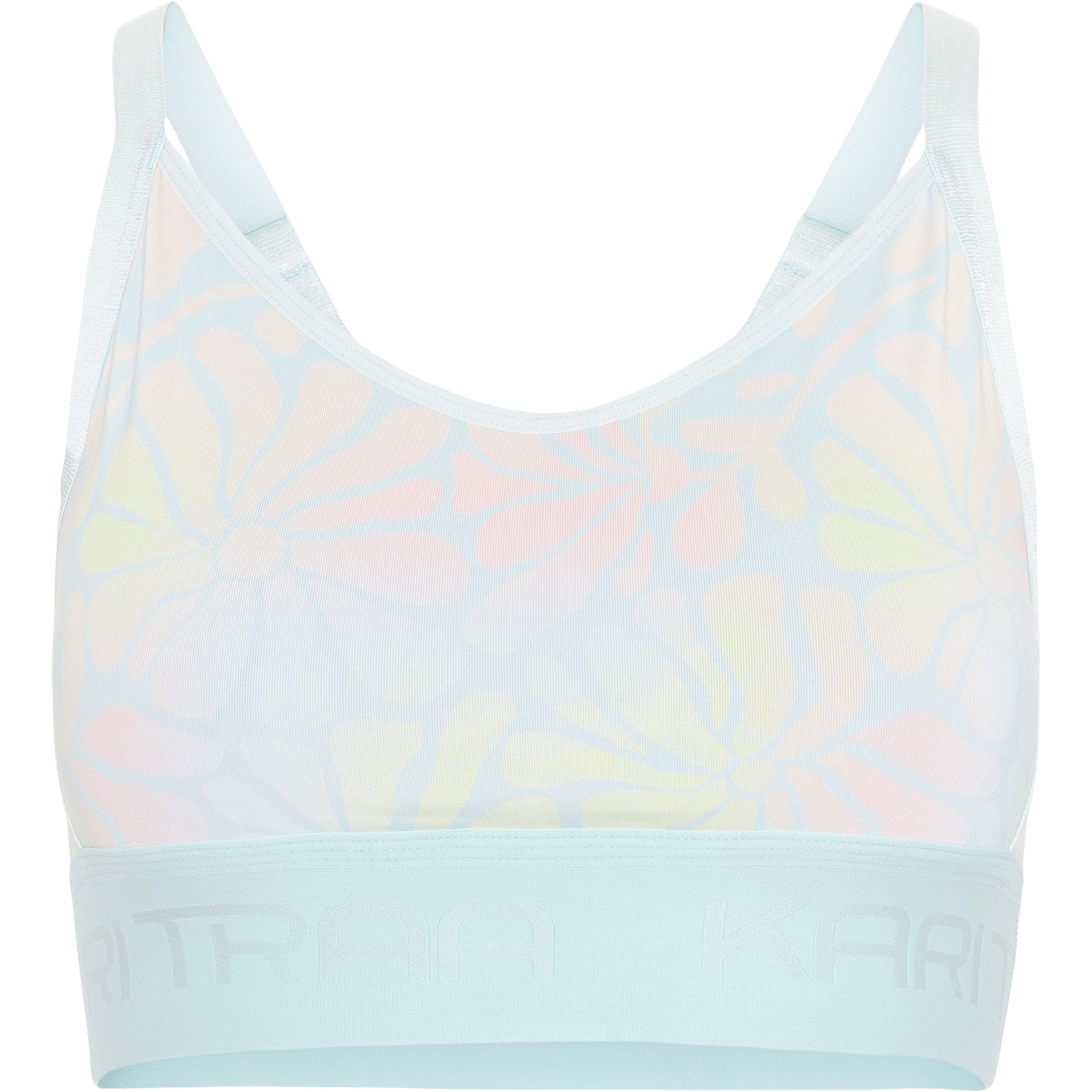 Kari Traa Frøya Printed Sport BH Damen Sport-BHs blau Größe XS Trekking Hautfreundlich Merinowolle
