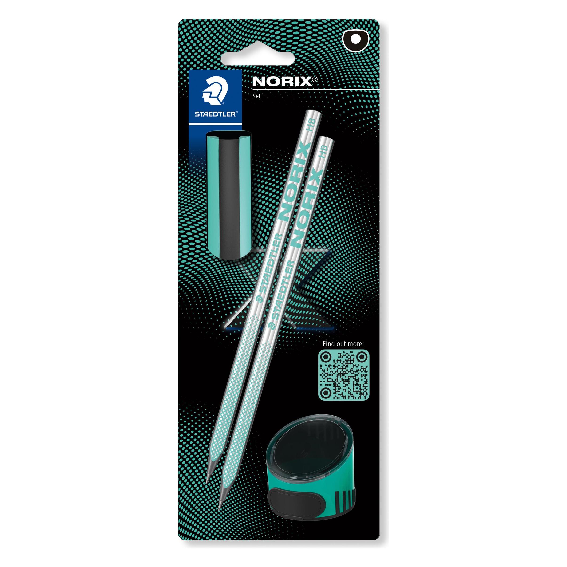 Staedtler Bleistifte Norix 181 Upcycling (2 mm, HB, 2x) (181SBK2-3)