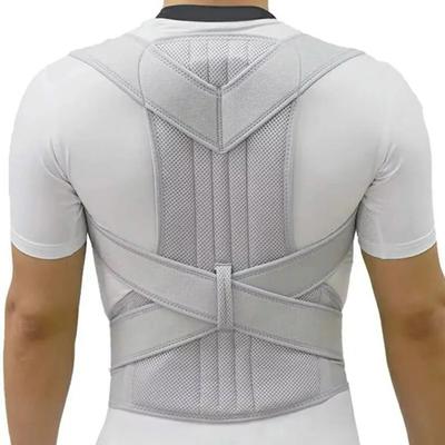 Uplift Essentials Universal Full Back Posture Corrector Belts For Men And Women light Grey 4xl