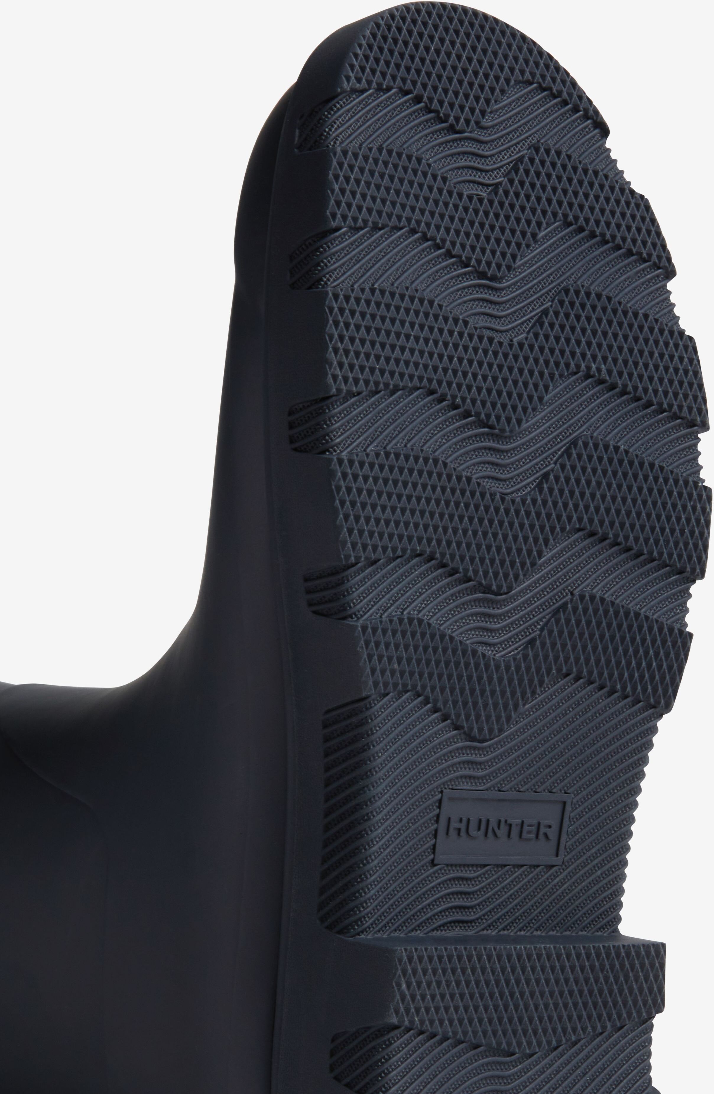 Gummistiefel HUNTER "UNISEX DOWNPOUR TALL BOOT", Gr. 42, blau (hunter navy), Gummi, Schuhe Gummistiefel, wasserdicht hunter navy 42