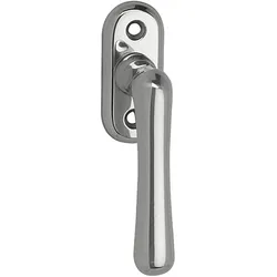 Grundmann, Fenstergriff, Fenstergriff ELEGANT 504H - sichtbar geschraubt, 7x35, Alu poliert