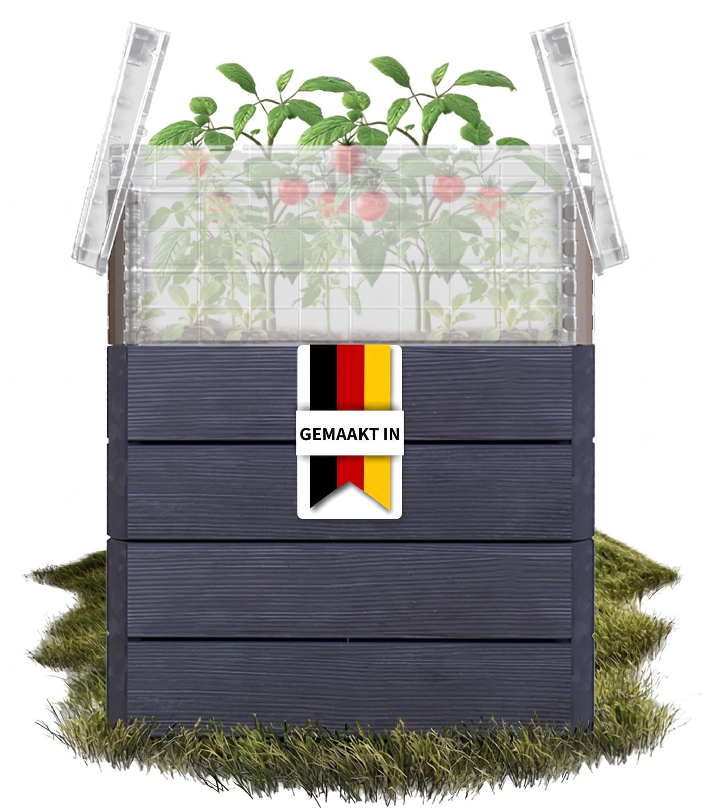 GARANTIA ERGO QUADRO TurboPlus M 85 verhoogd tuinbed Wood