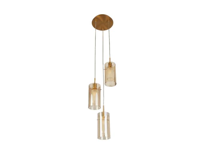 Dimmbare Pendelleuchte „Duo“ 3-flammig Transparent, Silber Searchlight