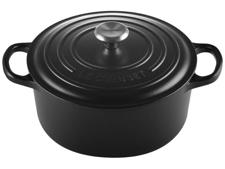 Le Creuset Bräter rund schwarz 3.3L 22cm