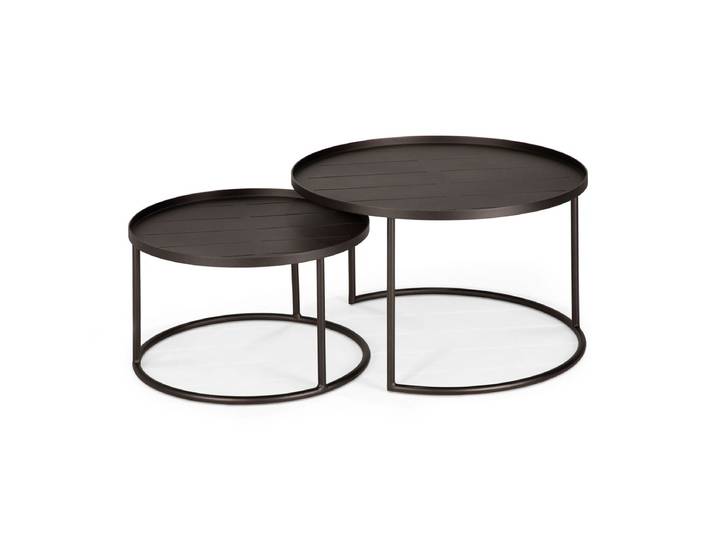 Ethnicraft Outdoor-Couchtisch-Set Aluminium