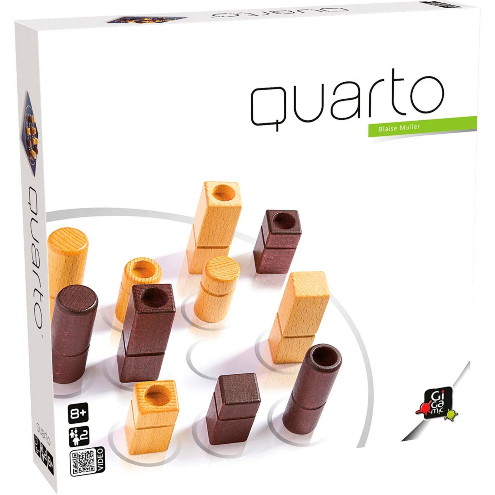 Quarto puzzelspel voor 2 spelers vanaf 8 jaar Duitse editie door IUVI Games