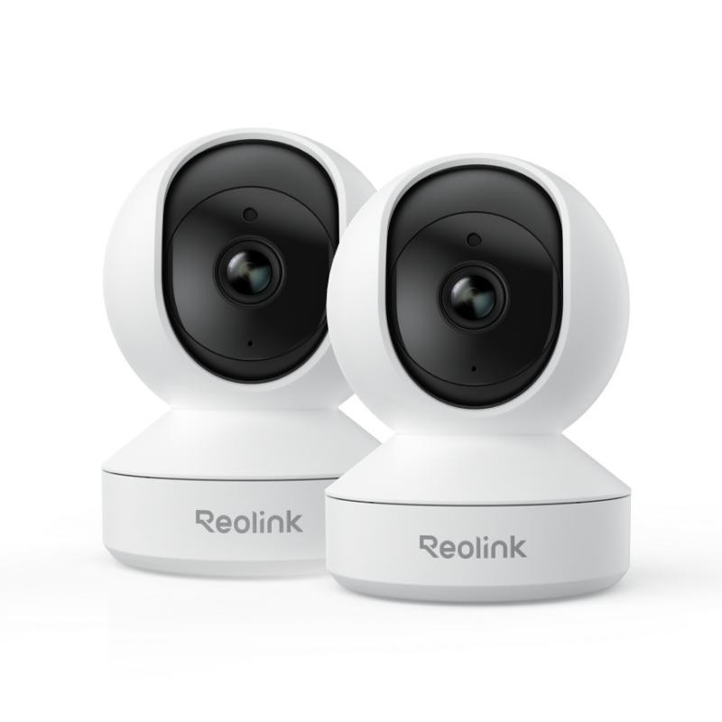 Reolink E1 WiFi bewakingscamera voor binnen, 2K 4MP, set van 2