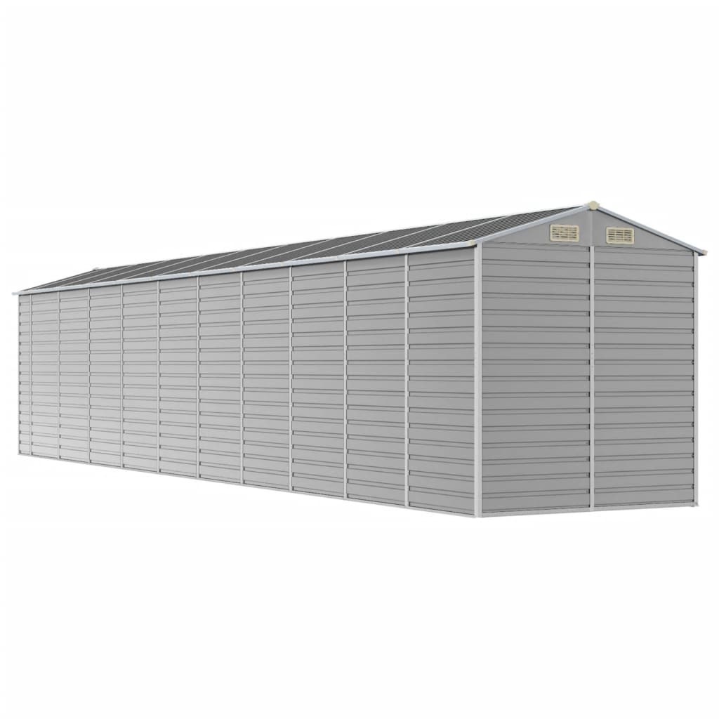 Gartenhaus Hellgrau 191x895x198 cm Verzinkter Stahl