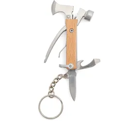 Kikkerland Multitool mit Mini Axt - natur|silber