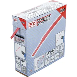 BGS 6848-1 Box Schrumpfschlauch rot Ø5mm 6 Meter zum Zuschneiden