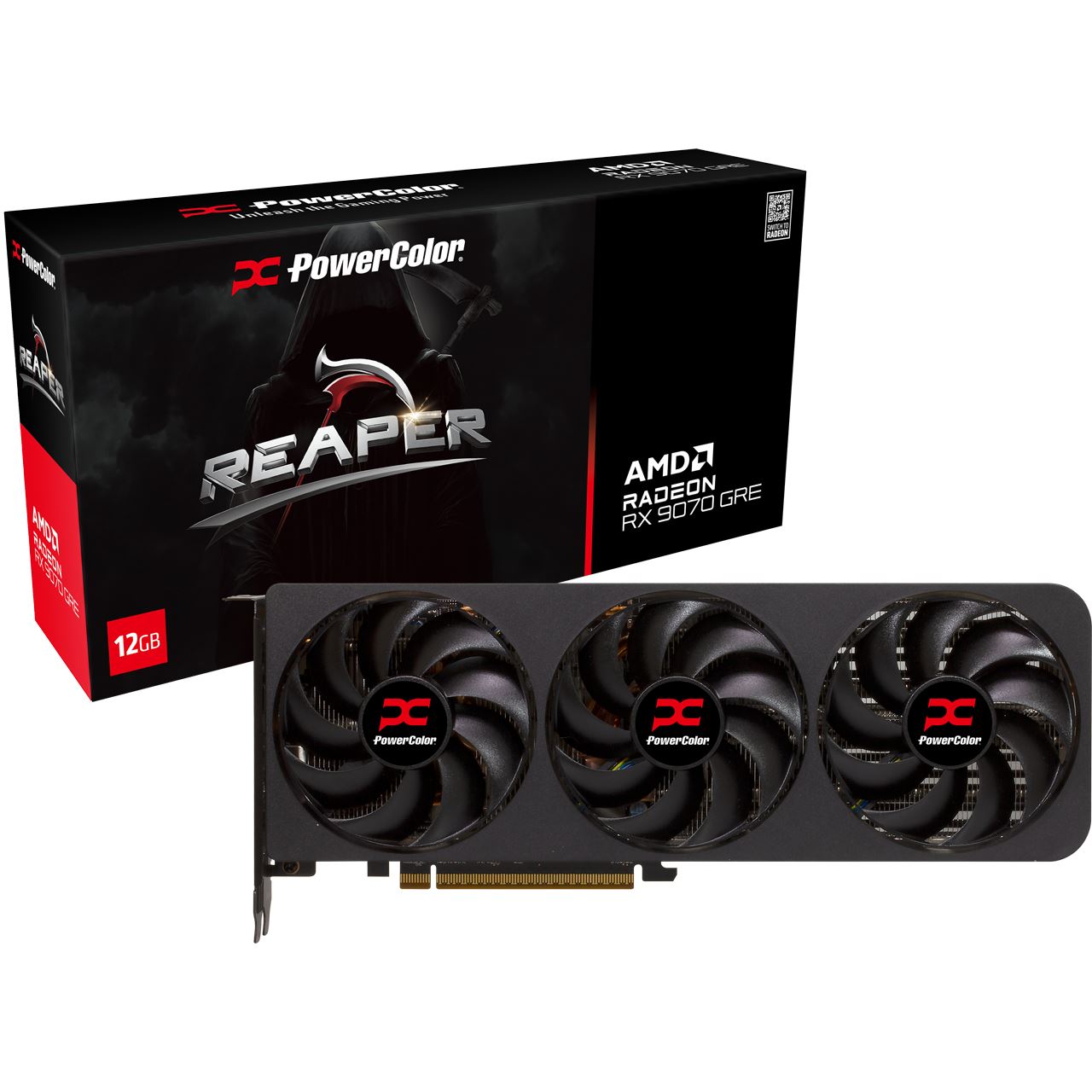 12GB PowerColor Radeon RX 9070 GRE Reaper Aktiv PCIe 5.0 x16 (Retail)