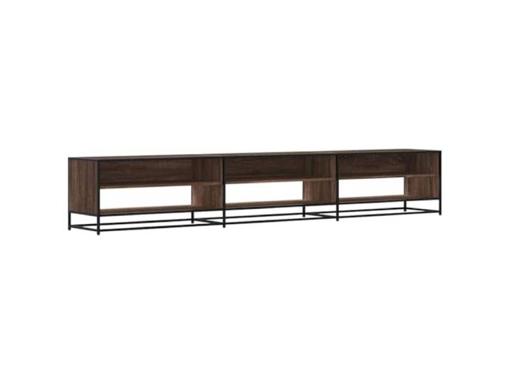 RJPLMFV TV-Möbel, Holz, Eiche, Braun, 270 x 40 x 46 cm Großer Stauraum, industrieller Metallrahmen, robuste Oberseite, leicht zu reinigen