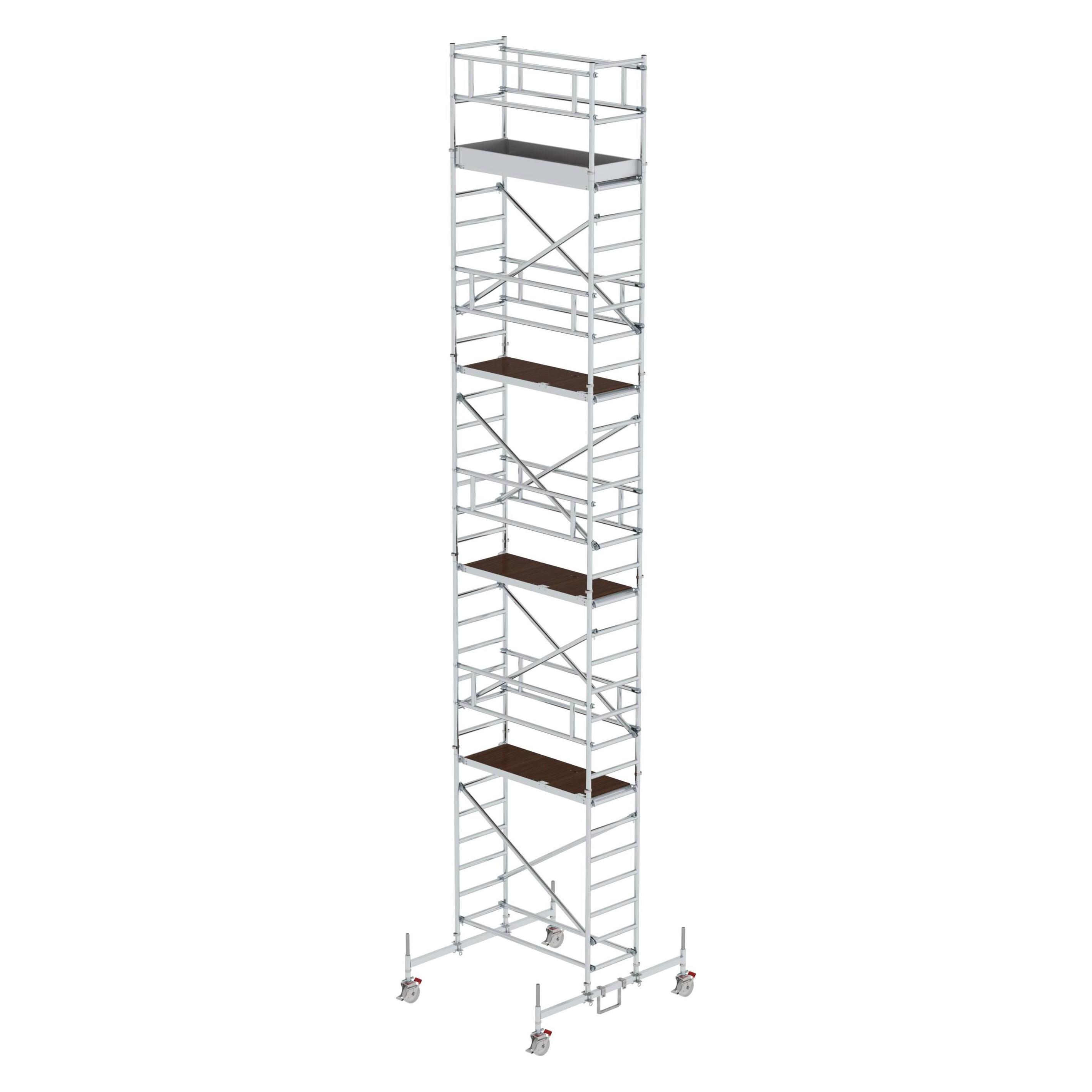 Munk Rollgerüst 0,75 x 1,80 m mit Fahrbalken Plattformhöhe 8,45 m (Gerüst, 75 cm) (154845)