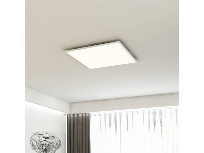 Briloner LED Panel, weiß / opal, für Wohn- / Esszimmer, Kunststoff, Modern, LED Deckenleuchte