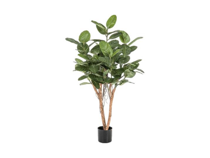 Lebensechte Kunstpflanze „Ficus Audrey“, Höhe 140 cm Grün Baq Design