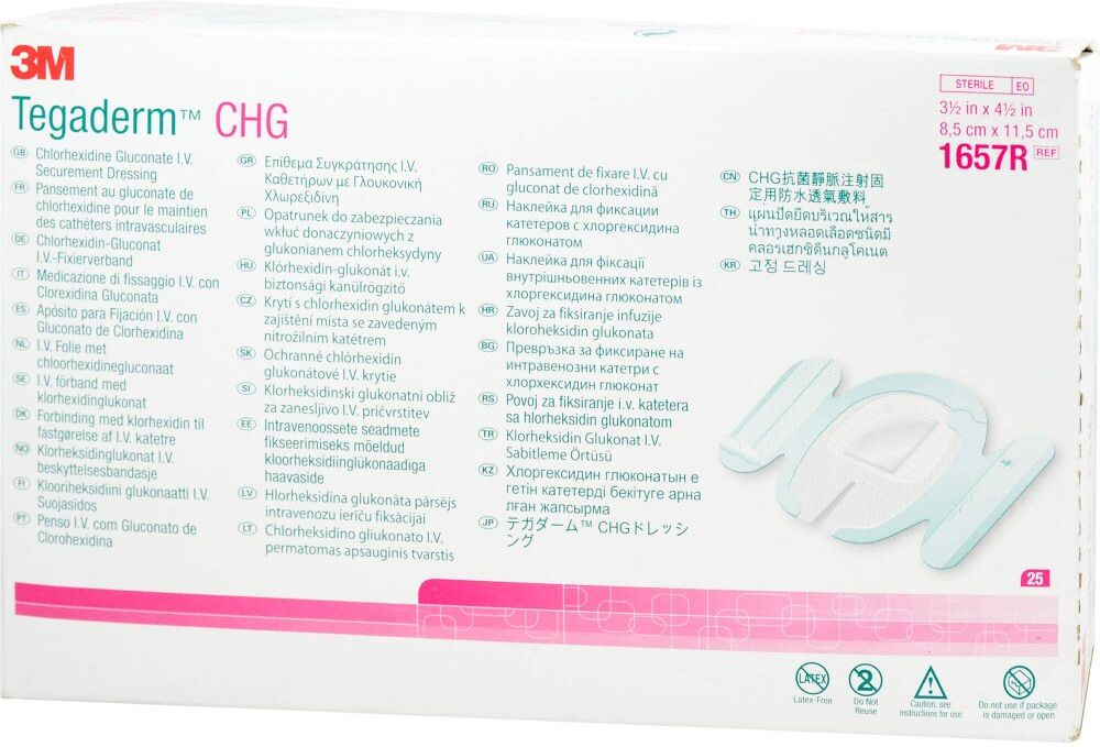 Tegaderm 3m Chg intravenös Fixierband 8,5x11,5cm 1657r