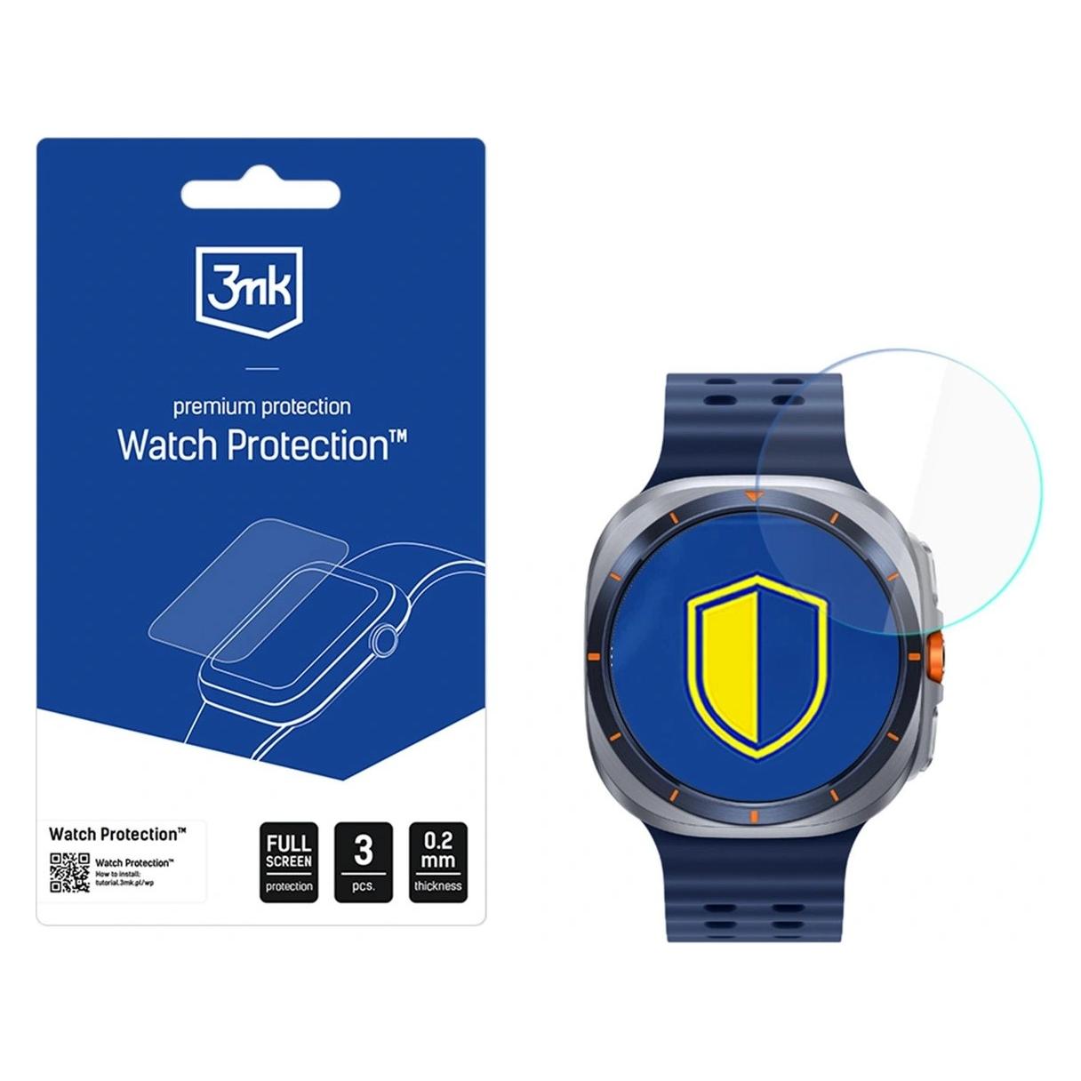 3MK Watch Protection FlexibleGlass Hybridglas für Samsung Galaxy Watch Ultra 2025 (5903108673914)
