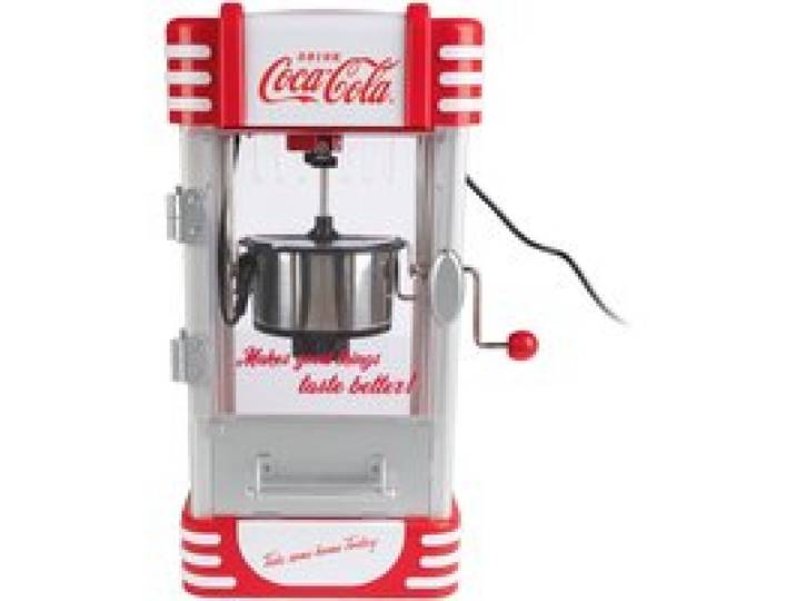 COCA COLA Machine à popcorn SNP-27CC, avec cuve en acier inoxydable.