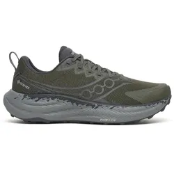 Saucony Herrenlaufschuhe Ride TR3 GTX, fatigue/ebony - grün / 47