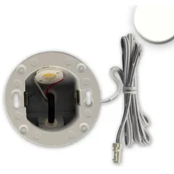 ISOLED Outdoor LED Wandeinbauleuchte Sys-Wall68 MiniAMP, IP44, 24V DC, 3W 4000K 120lm 38°, dimmbar, inkl. Einputzdose, ohne Cover ISO-114683