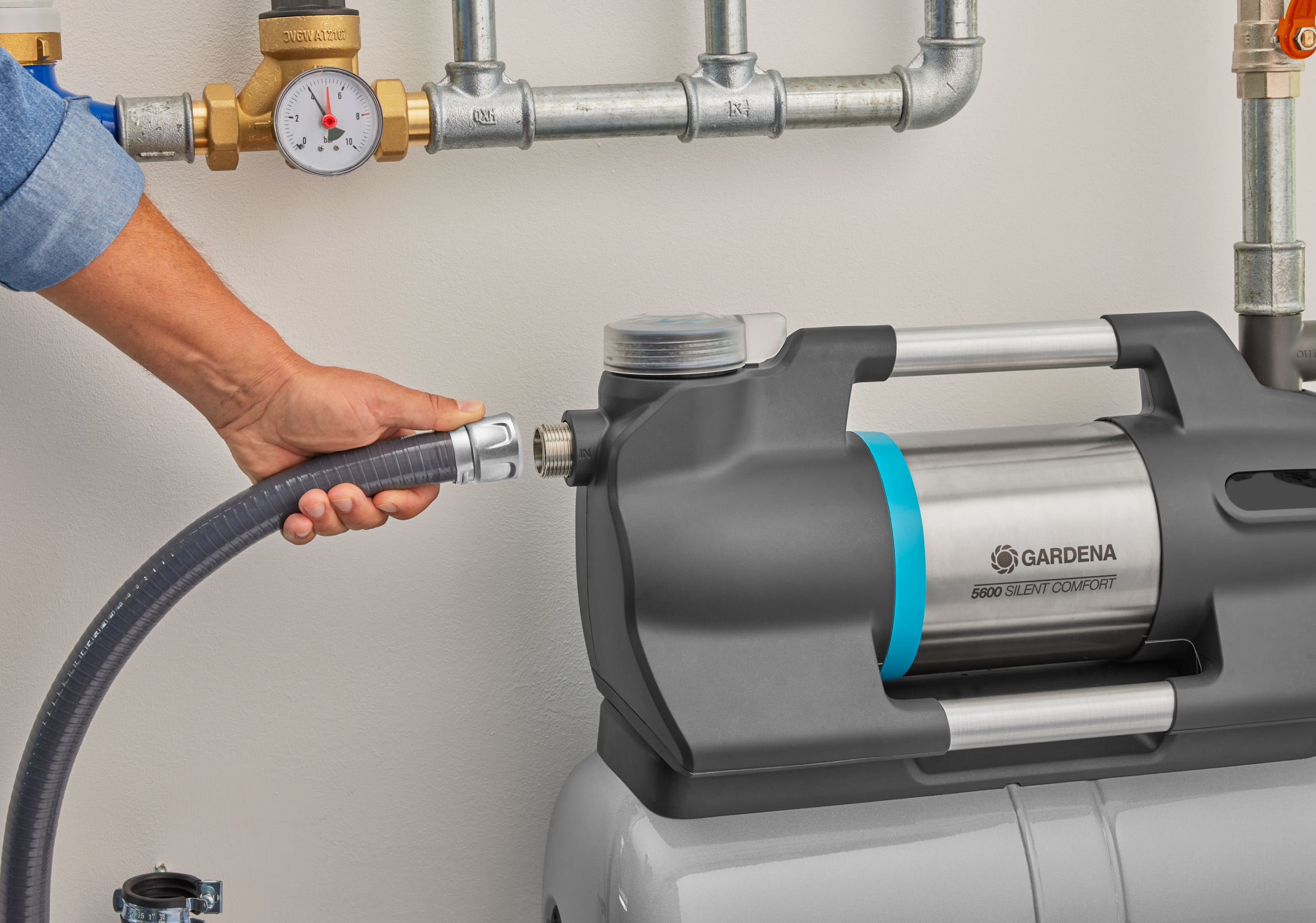 Gardena Hauswasserwerk »5600 SilentComfort«, mit Power-Boost-Funktion