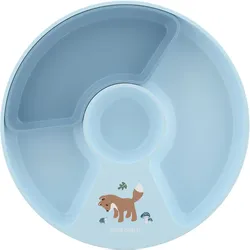 MEPAL Mio Kinderteller mit Unterteilung Forest Friends - blau