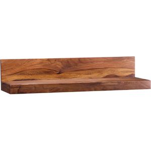 Wohnling Wandregal Mumbai, WL1.574, sheesham, Schweberegal aus Massivholz, 80 x 17 x 23cm