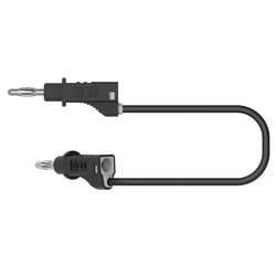 Electro PJP 2110-CD1-100N Messleitung Bananenstecker Bananenstecker 1.00 m Schwarz 1 St.