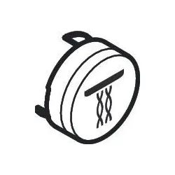 Hansgrohe Druckknopf Symbol Whirl mattschwarz , 93575670 93575670
