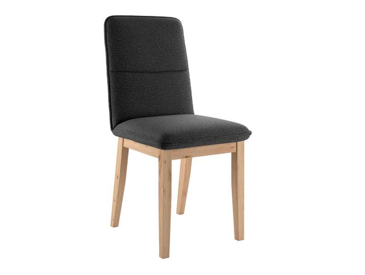 P & B Stuhl, Schwarz, Holz, Eiche, vollmassiv, 47x91x44 cm, Esszimmer, Stühle, Esszimmerstühle, Vierfußstühle