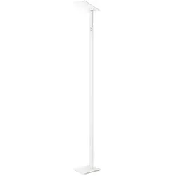 Weiße QUADRA LED-Stehleuchte aus Metall H.180 cm Perenz
