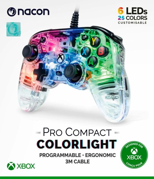 Nacon Pro Compact Wired Controller-Colorlight (Xbox Series X) Gebruikt