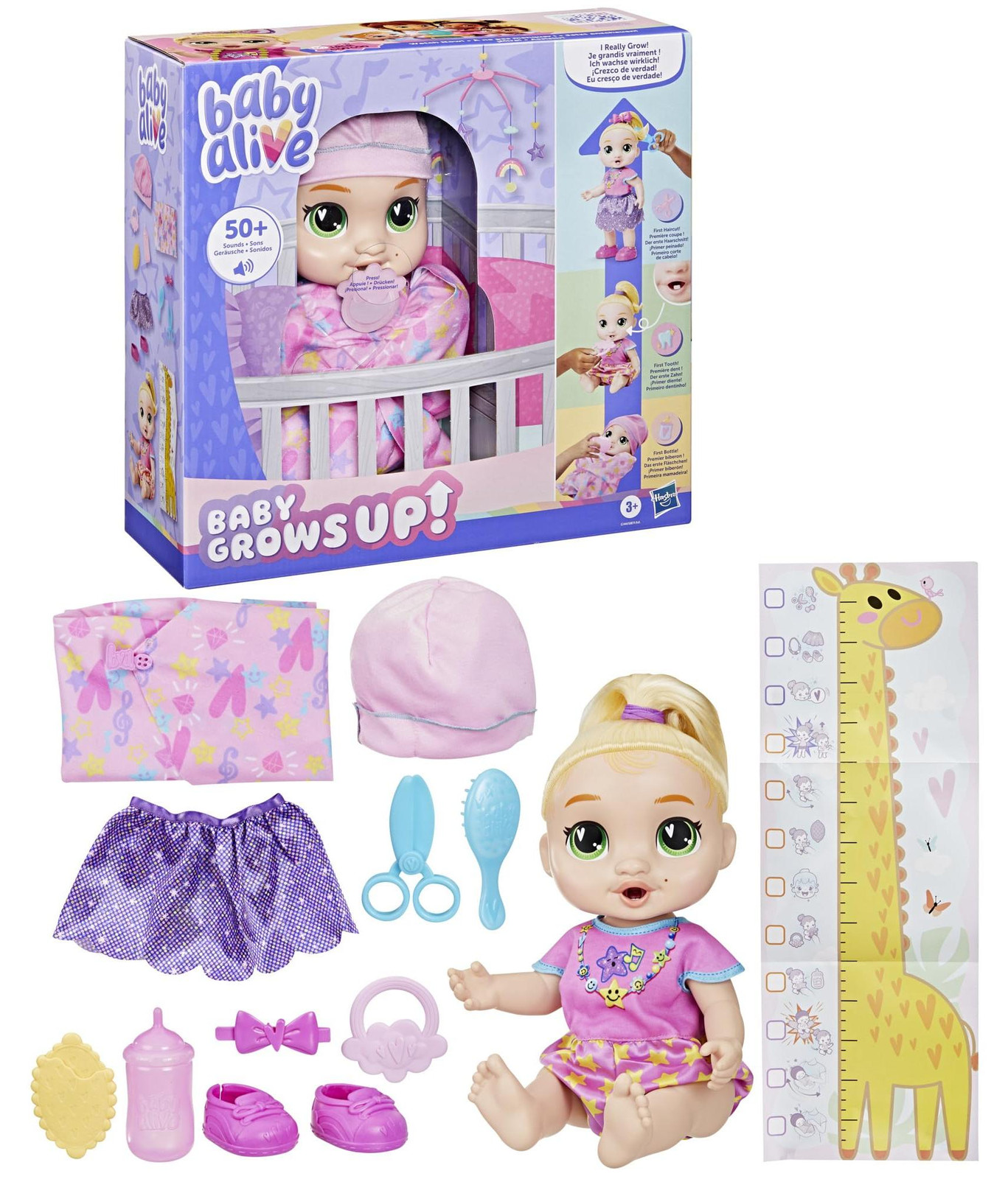 Hasbro Baby Alive LaLa GooGoo Interactive Pop Set met meer dan 75 geluiden en zinnen voor kinderen vanaf 3 jaar