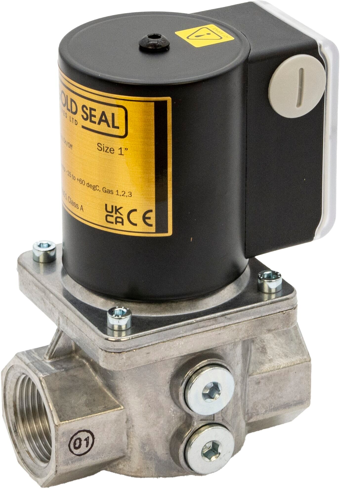 Gold Seal Gas Solenoid Shut Off Valve Auto Reset - 1