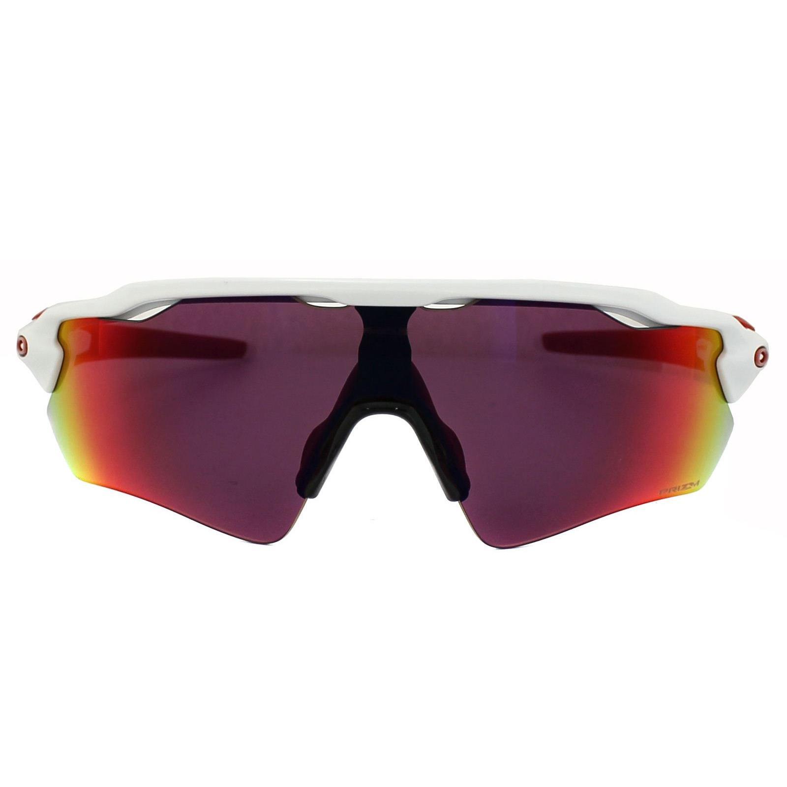 Oakley wrap heren gepolijste witte prizm road zonnebril