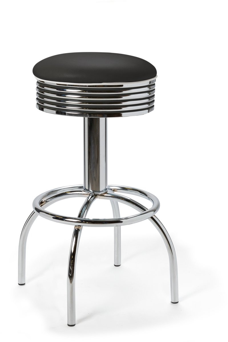 Comet Barstool WP 77 Chrome met imitatieleer