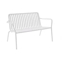 Lounge Bank Casablanca Aluminium weiß 117x75x68.5 cm