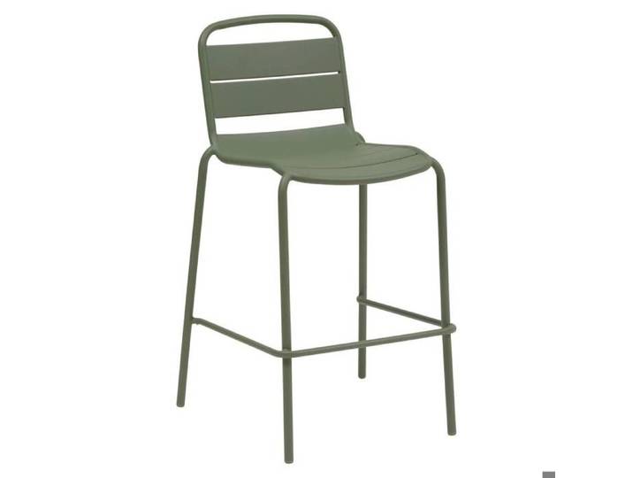 Chaise haute de jardin Alegoria empilable vert laurier - Hespéride