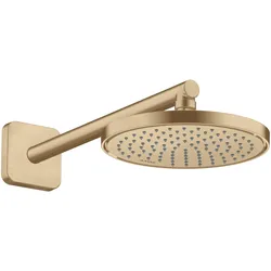 hansgrohe AXOR ShowerSolutions Duschkopf 220, 1 Strahlart, 35382140, Farbe: Brushed Bronze