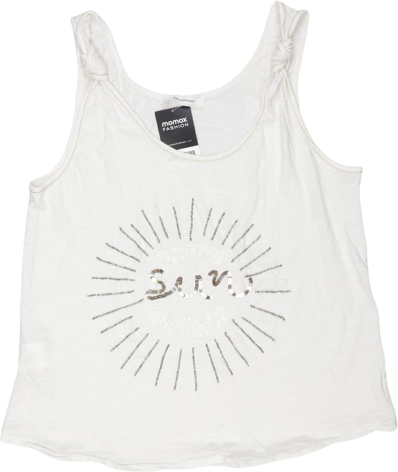 Promod Damen Top, Weiß, Gr. L, kein / Etikett - Second Hand