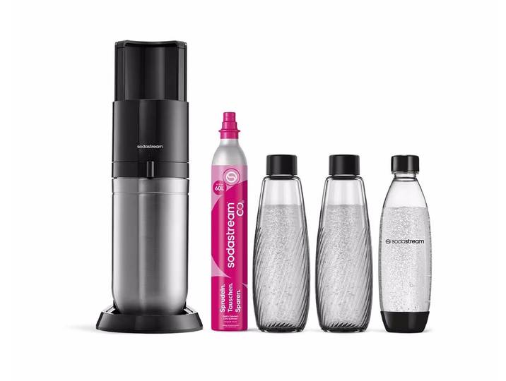 Sodastream DUO schwarz Mega Pack (3x1L Flaschen) Wassersprudler