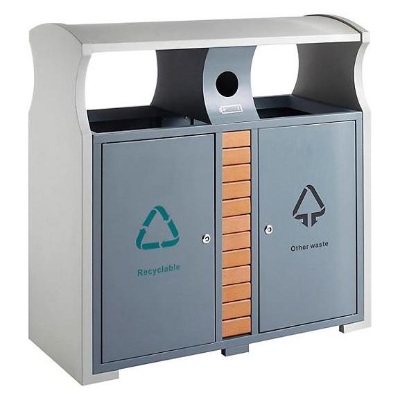 kaiserkraft Recycling-Abfallbehälter für Aussen (78 l) (9195803)