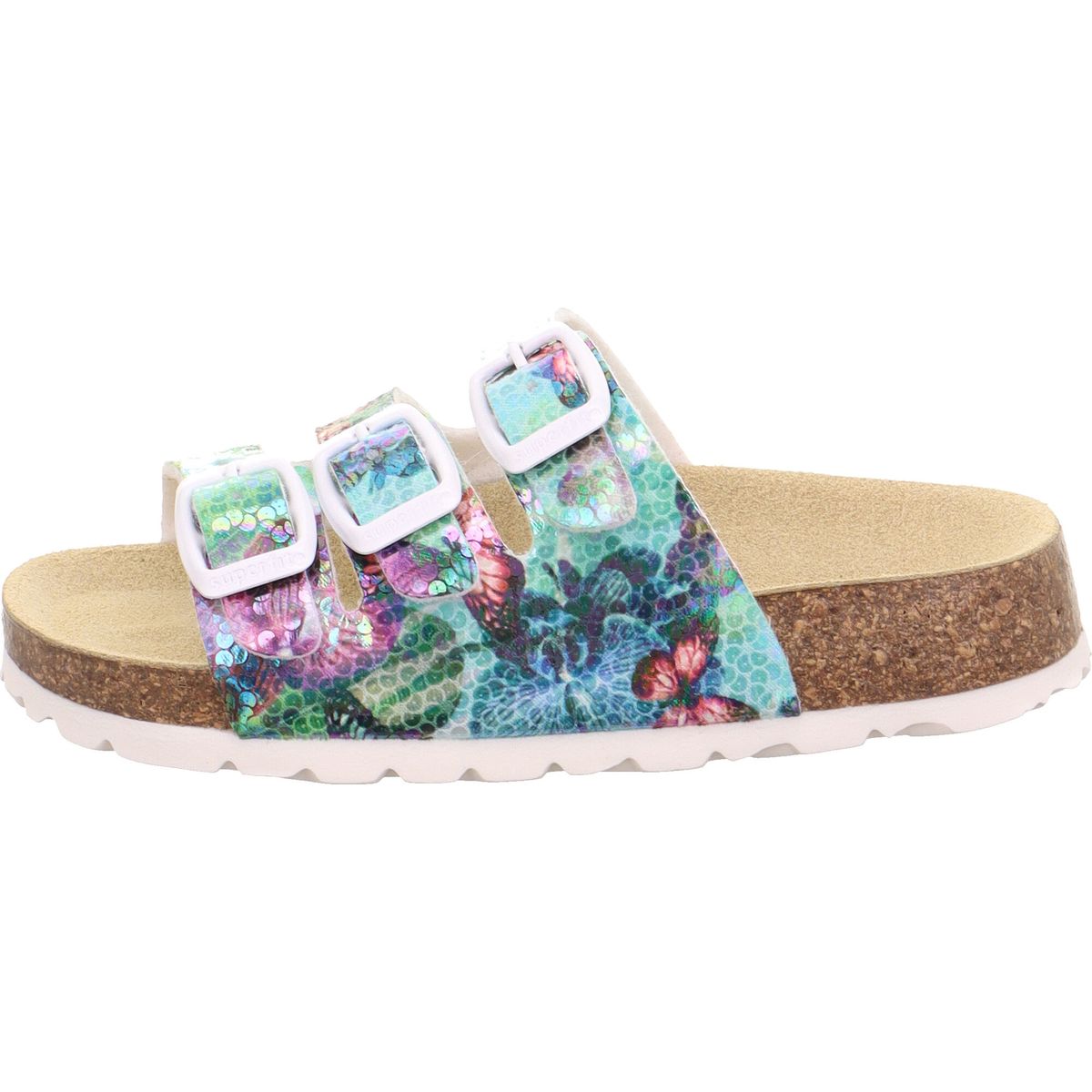 Superfit Fussbettpantoffel grÜn/mehrfarbig (7530) 24 1-800113-7530-24