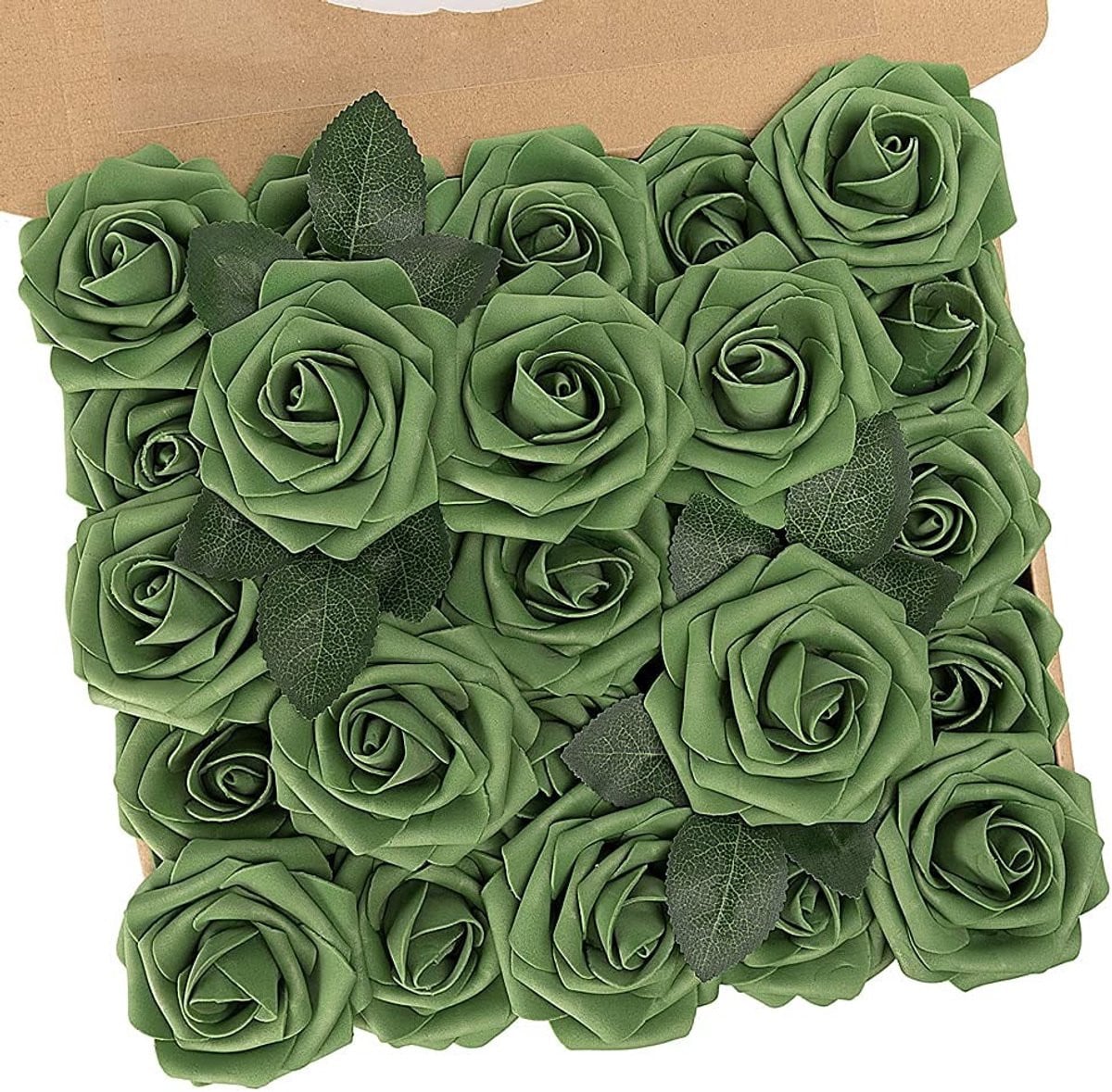 Dailygoods N&T NIETING Rozendecoratie - 25 stuks kunstbloemen met stelen voor bruiloft en woondecoratie