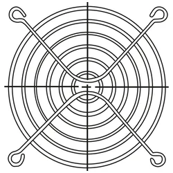 FANGRILL-60 - Schutzgitter für Lüfter 60x60mm