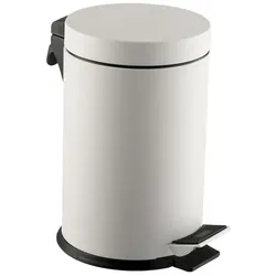 Kosmetikeimer Simex Stahl weiß epoxy 5 L mit Kunststoff Inneneimer, Inneneimer mit Tragegriff
