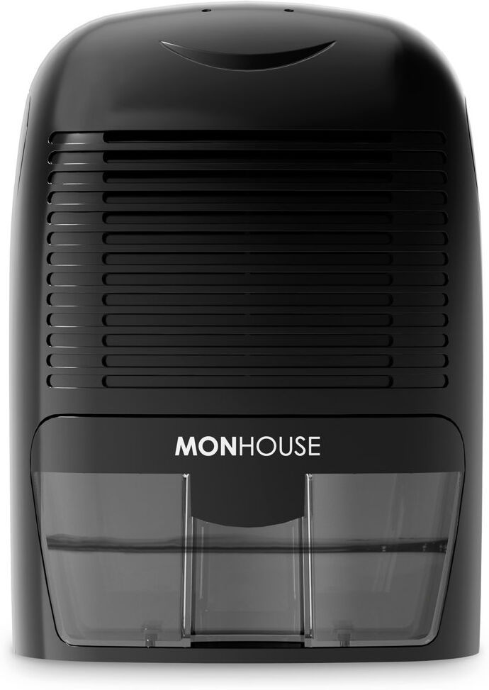 MONHOUSE 1500ml Dehumidifier - Portable and Compact Electric Moisture Absorber Black 30cm H X 22cm W X 40cm D