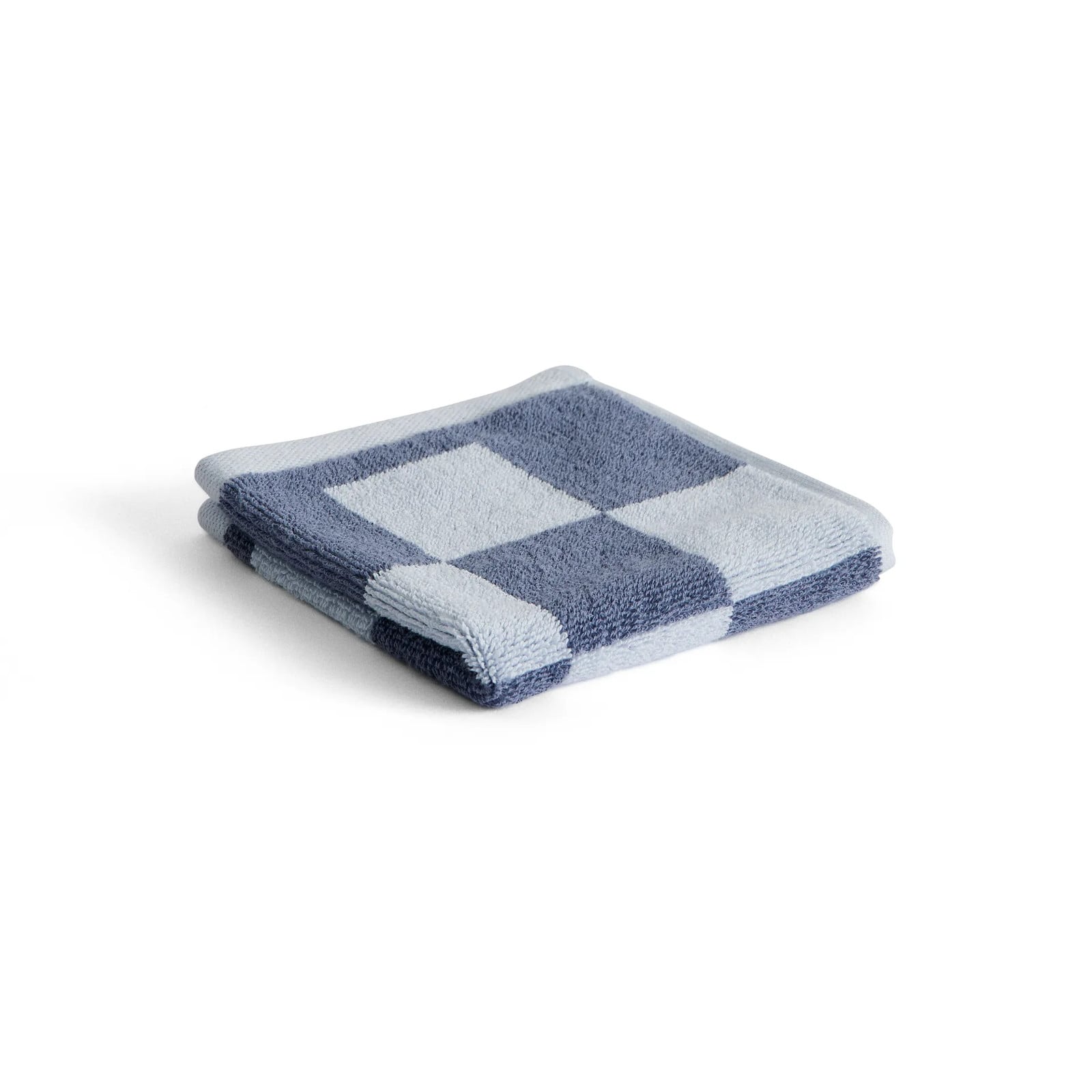 HAY Check handdoek Steel blue 30 x 30 cm