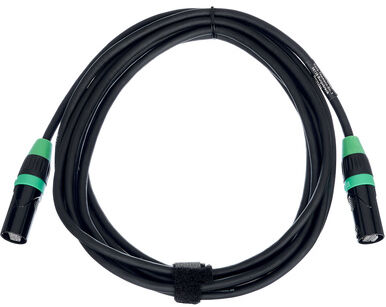 pro snake CAT6E CC Cable 5.0m green Schwarz