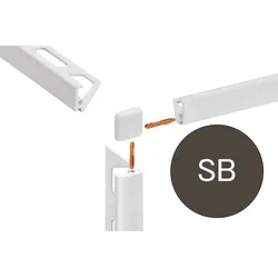 Schlüter Systems JOLLY-AC Außenecke 90° Aluminium SB - Schwarzbraun Höhe: 10 mm